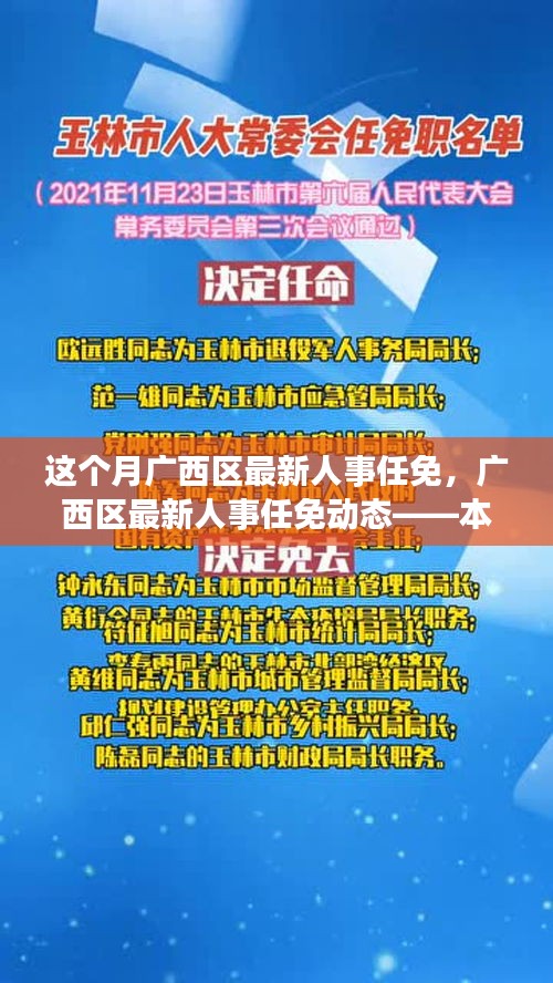 廣西區(qū)最新人事任免動態(tài)，本月焦點(diǎn)解析