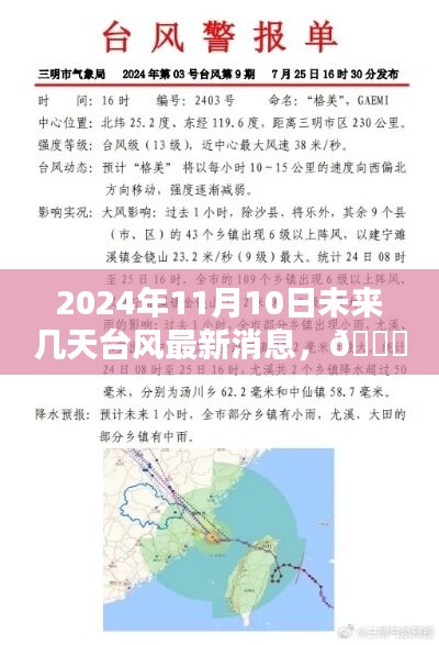 2024年11月10日及未來數(shù)日臺(tái)風(fēng)動(dòng)態(tài)，最新消息與全面解析
