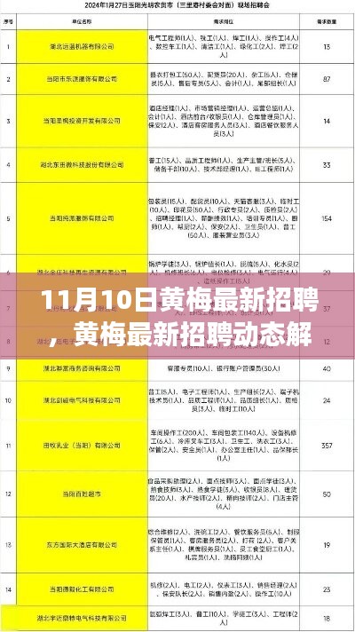 黃梅最新招聘動態(tài)解析，聚焦職場熱點，把握未來趨勢，引領(lǐng)行業(yè)風向標
