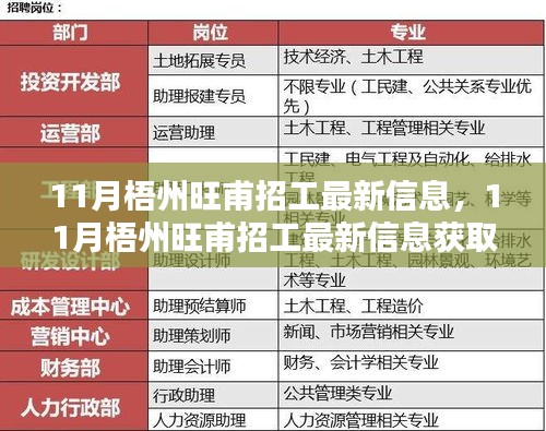 11月梧州旺甫招工最新信息及應(yīng)聘全攻略，初學(xué)者與進(jìn)階用戶(hù)必看