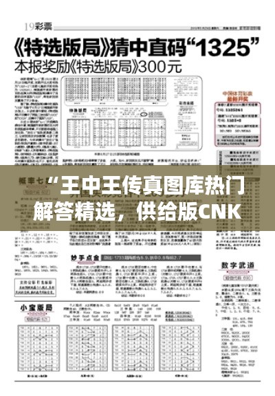 “王中王傳真圖庫(kù)熱門(mén)解答精選，供給版CNK575.39”