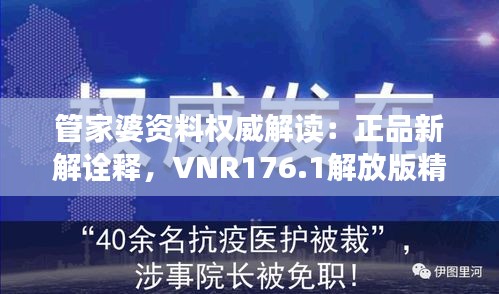 管家婆資料權(quán)威解讀：正品新解詮釋，VNR176.1解放版精要匯總