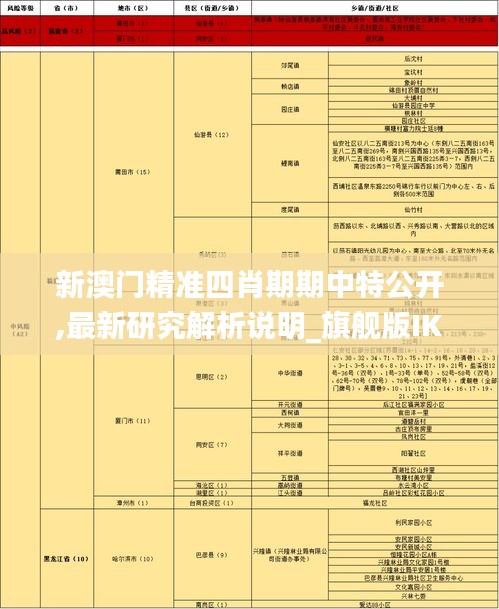 新澳門精準(zhǔn)四肖期期中特公開,最新研究解析說明_旗艦版IKX876.18