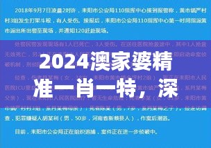 2024澳家婆精準(zhǔn)一肖一特，深度解析精選版QRI748.52解讀