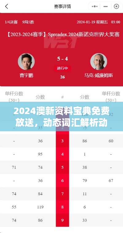 2024澳新資料寶典免費(fèi)放送，動態(tài)詞匯解析動畫版AMO141.23