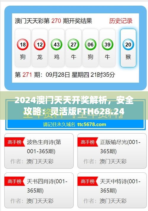 2024澳門天天開獎(jiǎng)解析，安全攻略：靈活版FTH628.24
