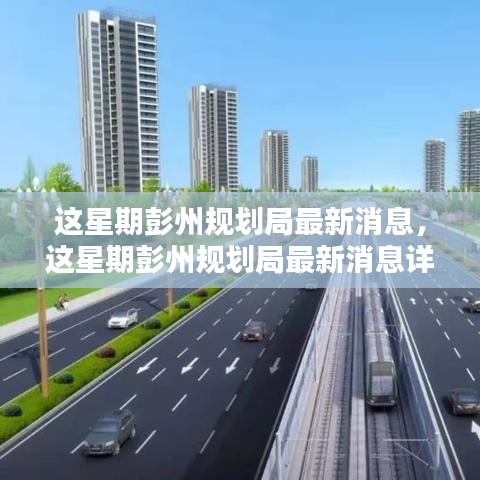 彭州規(guī)劃局最新動態(tài)揭秘，如何利用規(guī)劃信息完成本周任務(wù)詳解
