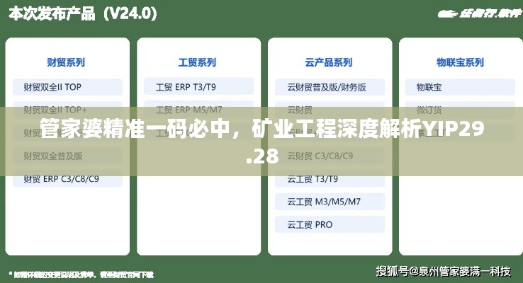 管家婆精準一碼必中，礦業(yè)工程深度解析YIP29.28