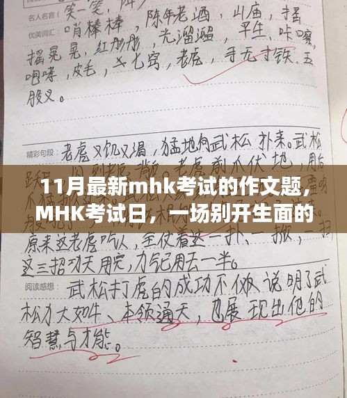 MHK考試日，作文冒險(xiǎn)之旅開啟