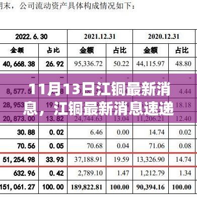 江銅最新動態(tài)與行業(yè)進展速遞，11月13日更新