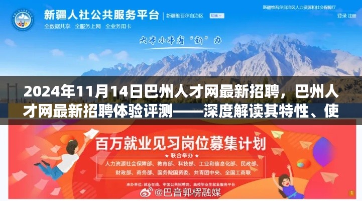 巴州人才網(wǎng)最新招聘體驗評測，深度解讀特性、用戶體驗與目標(biāo)用戶分析（2024年11月）