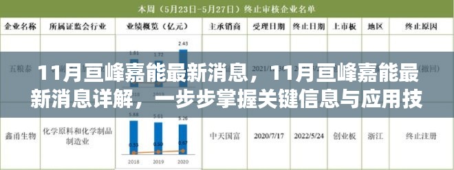 掌握關(guān)鍵信息與應(yīng)用技能，詳解亙峰嘉能最新動(dòng)態(tài)與消息