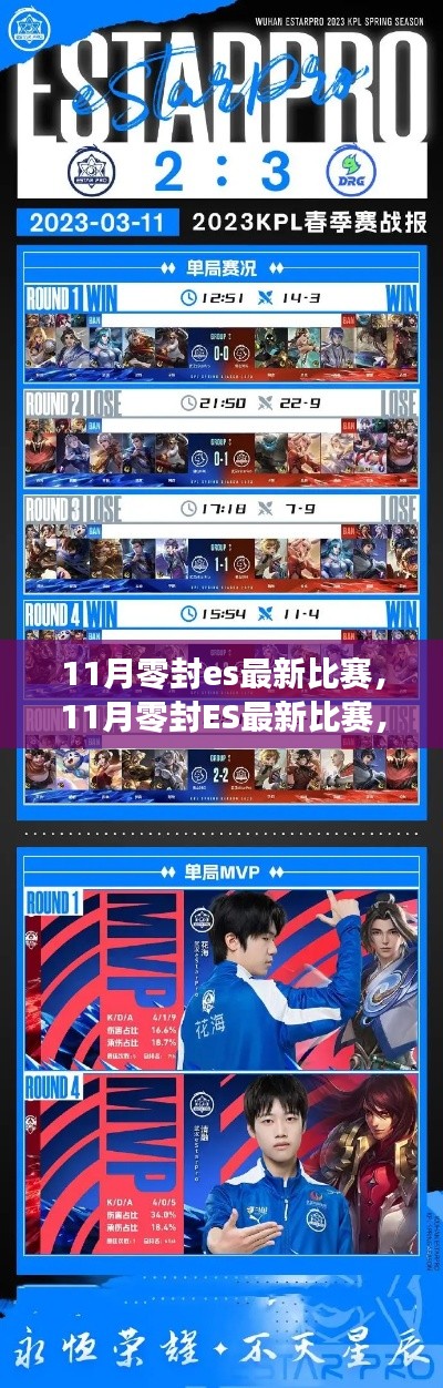 11月零封ES最新比賽，賽場焦點與精彩瞬間回顧