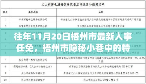 梧州市人事任免與隱秘小巷的特色小店，人事變遷背后的驚喜邂逅之旅