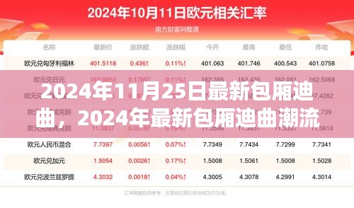 2024年最新包廂迪曲潮流前瞻，11月25日最新曲目一覽