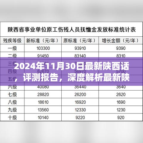 深度評(píng)測(cè)報(bào)告，最新陜西話特性與使用體驗(yàn)——2024年11月30日版