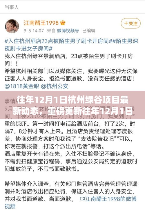 往年12月1日杭州綠谷項(xiàng)目掀起新篇章，最新動態(tài)與重磅更新