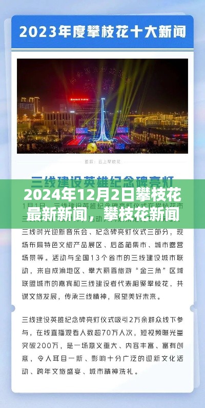 攀枝花新篇章開啟，最新新聞特寫報(bào)道，日期為2024年12月2日