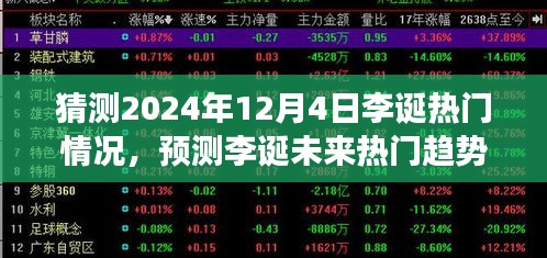 李誕未來熱門趨勢展望與深度分析，預(yù)測李誕在2024年12月4日的熱門情況展望深度解析