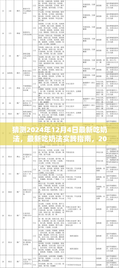 揭秘，最新吃奶法實踐指南與步驟詳解（預測版 2024年12月4日）