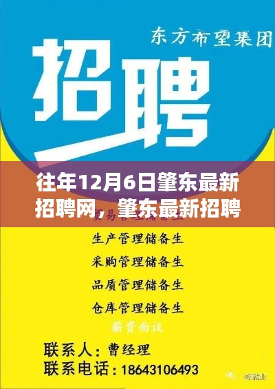 歷年12月6日肇東招聘熱點(diǎn)一網(wǎng)打盡，最新招聘信息匯總