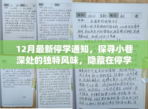 12月最新停學(xué)通知，探尋小巷深處的獨(dú)特風(fēng)味，隱藏在停學(xué)通知背后的秘密小店