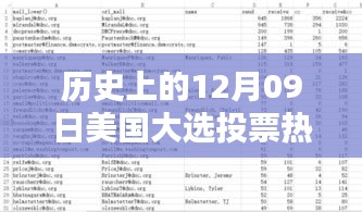 美國大選投票熱門數(shù)據(jù)深度解析，歷史上的十二月九日回顧與解析
