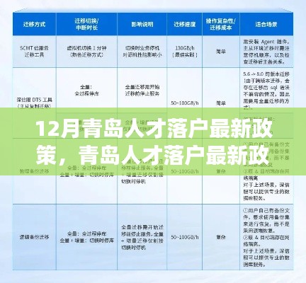 青島人才落戶最新政策解析，特性、體驗(yàn)、競(jìng)品對(duì)比及用戶群體深度分析