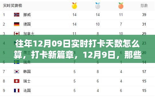 實時打卡新篇章，打卡天數(shù)計算與溫馨故事回顧，聚焦12月9日