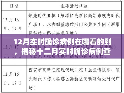 揭秘十二月實(shí)時(shí)確診病例查詢途徑，輕松掌握疫情動(dòng)態(tài)科普知識(shí)