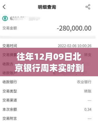 北京銀行周末實時轉(zhuǎn)賬指南，以12月09日轉(zhuǎn)賬為例，探討實時到賬情況解析