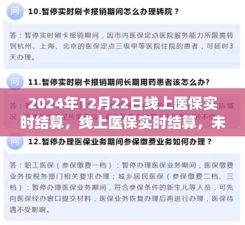 線上醫(yī)保實時結(jié)算，未來醫(yī)療支付的新模式展望