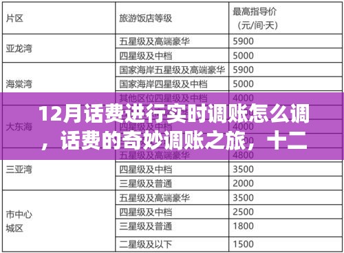 十二月話費實時調(diào)賬指南，奇妙之旅與溫情時刻