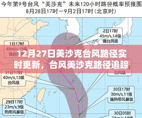 臺風美沙克路徑實時更新，最新動態(tài)、影響分析及追蹤報道（12月27日）