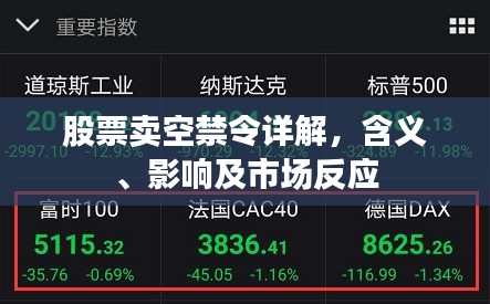 股票賣空禁令詳解，含義、影響及市場反應(yīng)