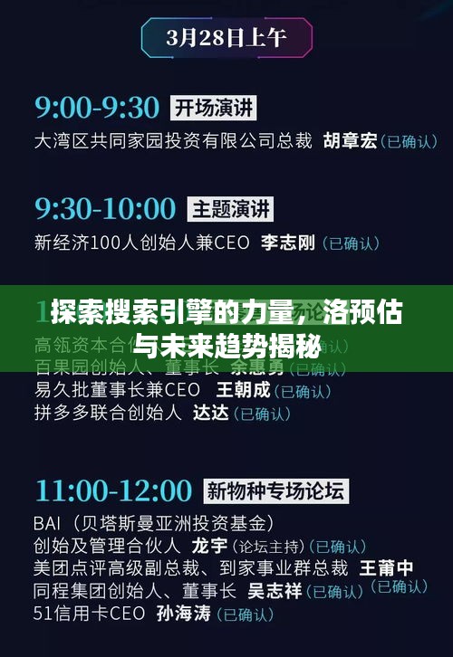 探索搜索引擎的力量，洛預(yù)估與未來趨勢揭秘