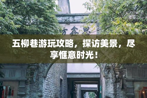 五柳巷游玩攻略，探訪美景，盡享愜意時光！