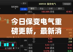 今日保變電氣重磅更新，最新消息一覽