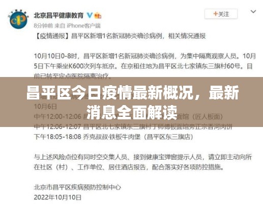 昌平區(qū)今日疫情最新概況，最新消息全面解讀