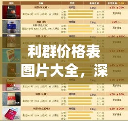 利群價格表圖片大全，深度解讀與分析報告