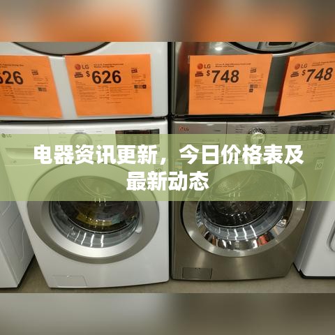電器資訊更新，今日價(jià)格表及最新動(dòng)態(tài)