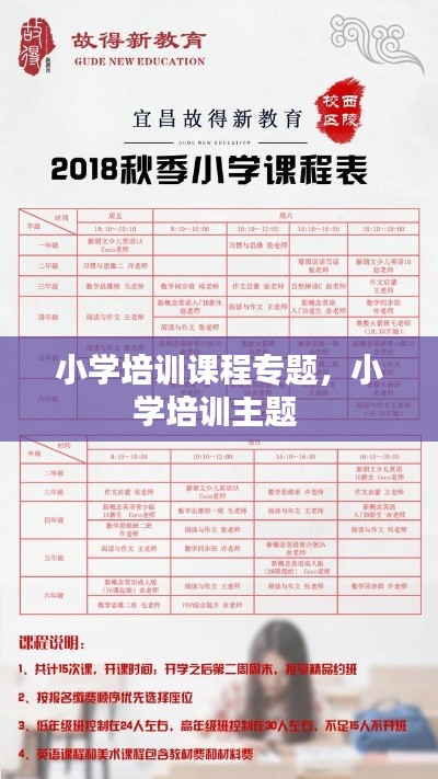 小學培訓課程專題，小學培訓主題 