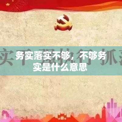 務(wù)實(shí)落實(shí)不夠，不夠務(wù)實(shí)是什么意思 