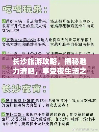 長沙旅游攻略，揭秘魅力清吧，享受夜生活之旅！