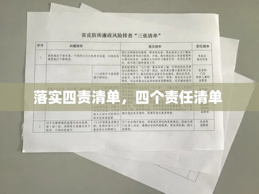 落實(shí)四責(zé)清單，四個(gè)責(zé)任清單 