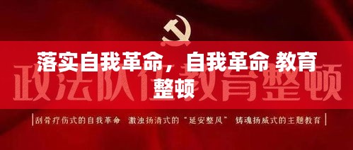 落實(shí)自我革命，自我革命 教育整頓 