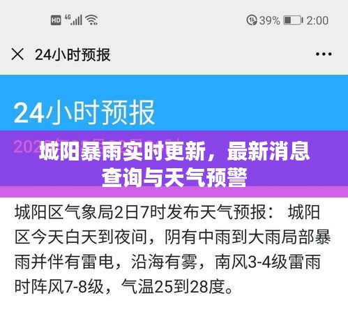 城陽暴雨實時更新，最新消息查詢與天氣預警