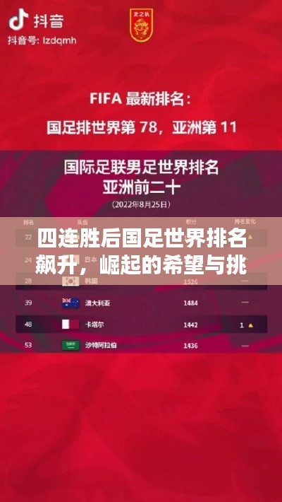 四連勝后國(guó)足世界排名飆升，崛起的希望與挑戰(zhàn)并存