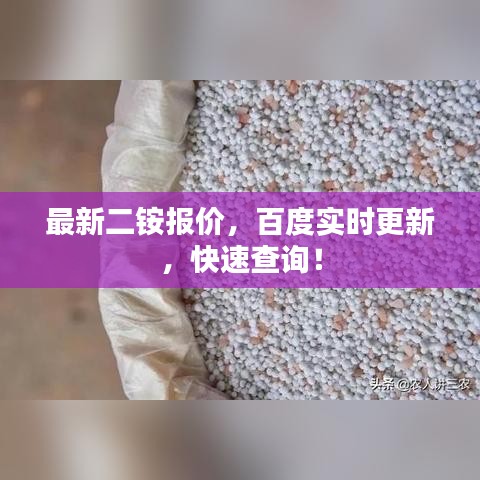 最新二銨報價，百度實時更新，快速查詢！